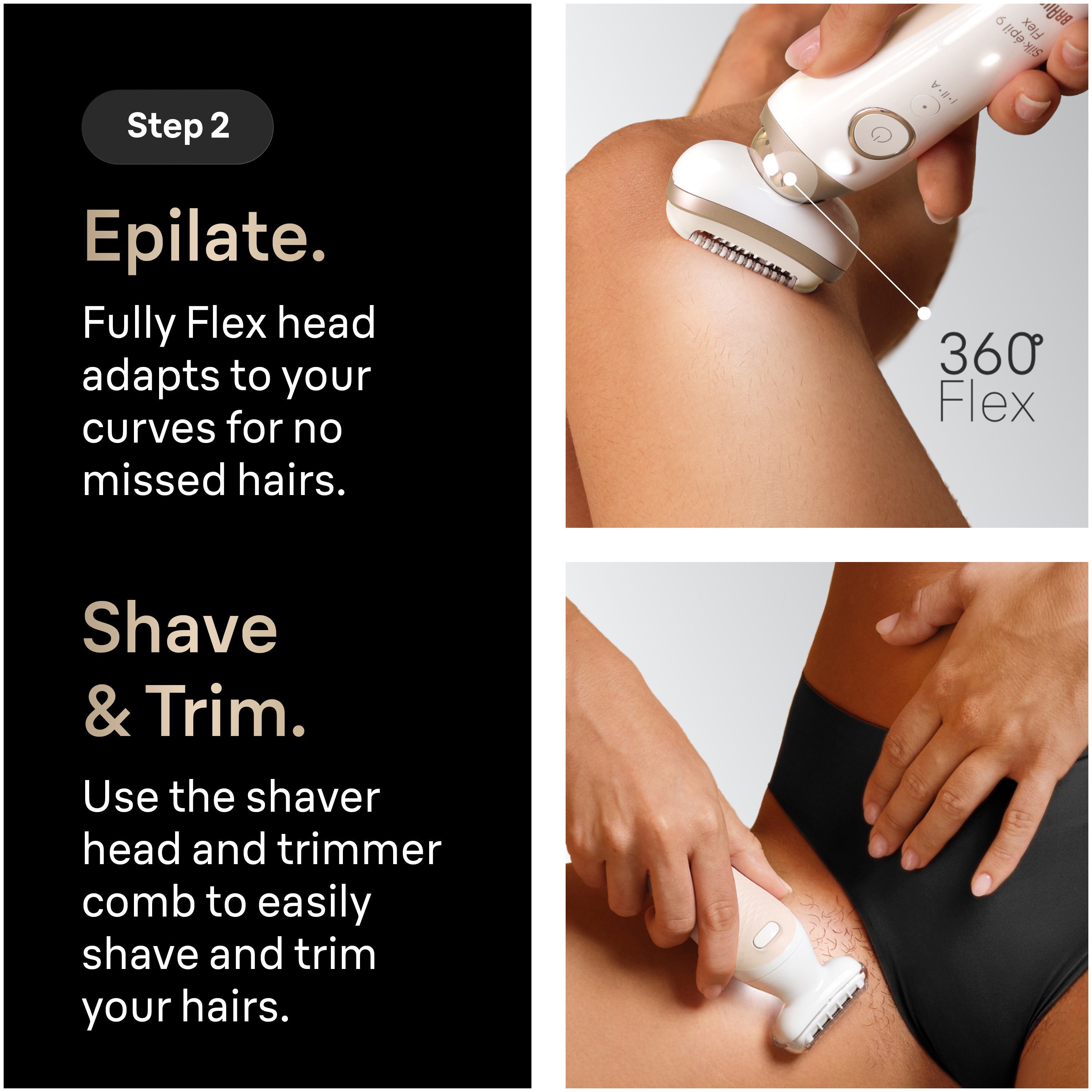Braun Silk-épil 9 Flex SkinSpa 9-481 3D epilator Wet & Dry